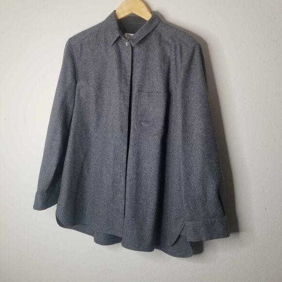 Classic Gray Button Down Shirt - Picture 1 of 15